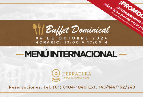 Buffet Internacional – 06 octubre 2024